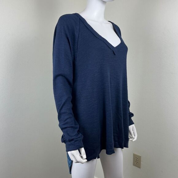 Pilcro Womens Size L Blue Plaid Cotton High Low Pullover NEW Tunic Sweatshirt - Picture 7 of 15